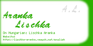 aranka lischka business card